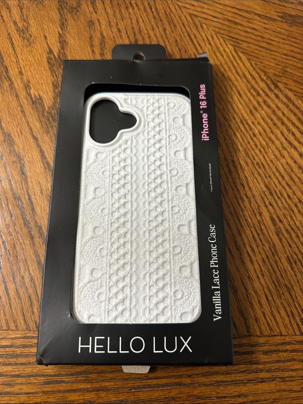 New Vanilla Lace iPhone 16 Plus Case - White